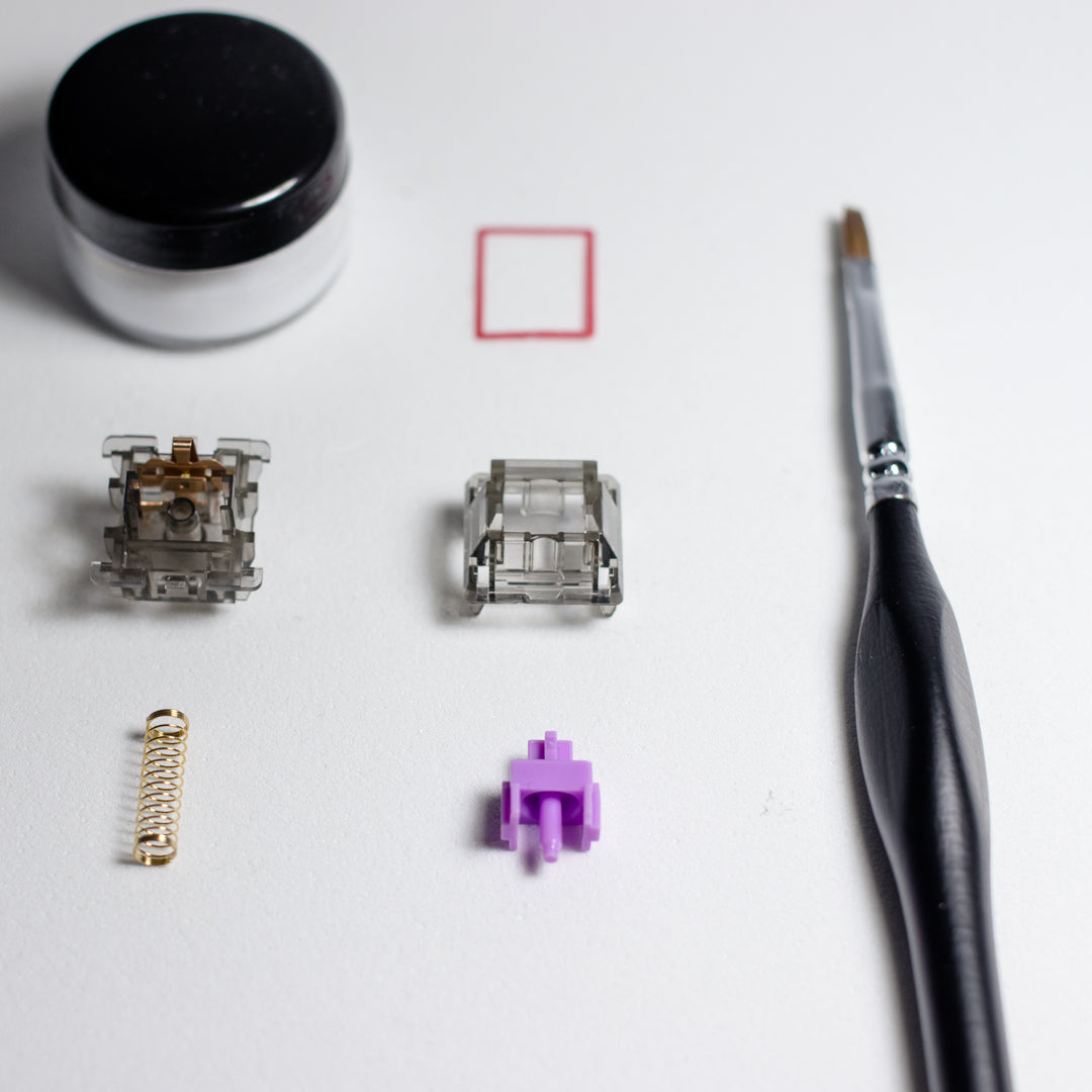 Omega Prepped Lubed and Filmed Durock Linear L4 with Krytox 205g0 ThiccFilms