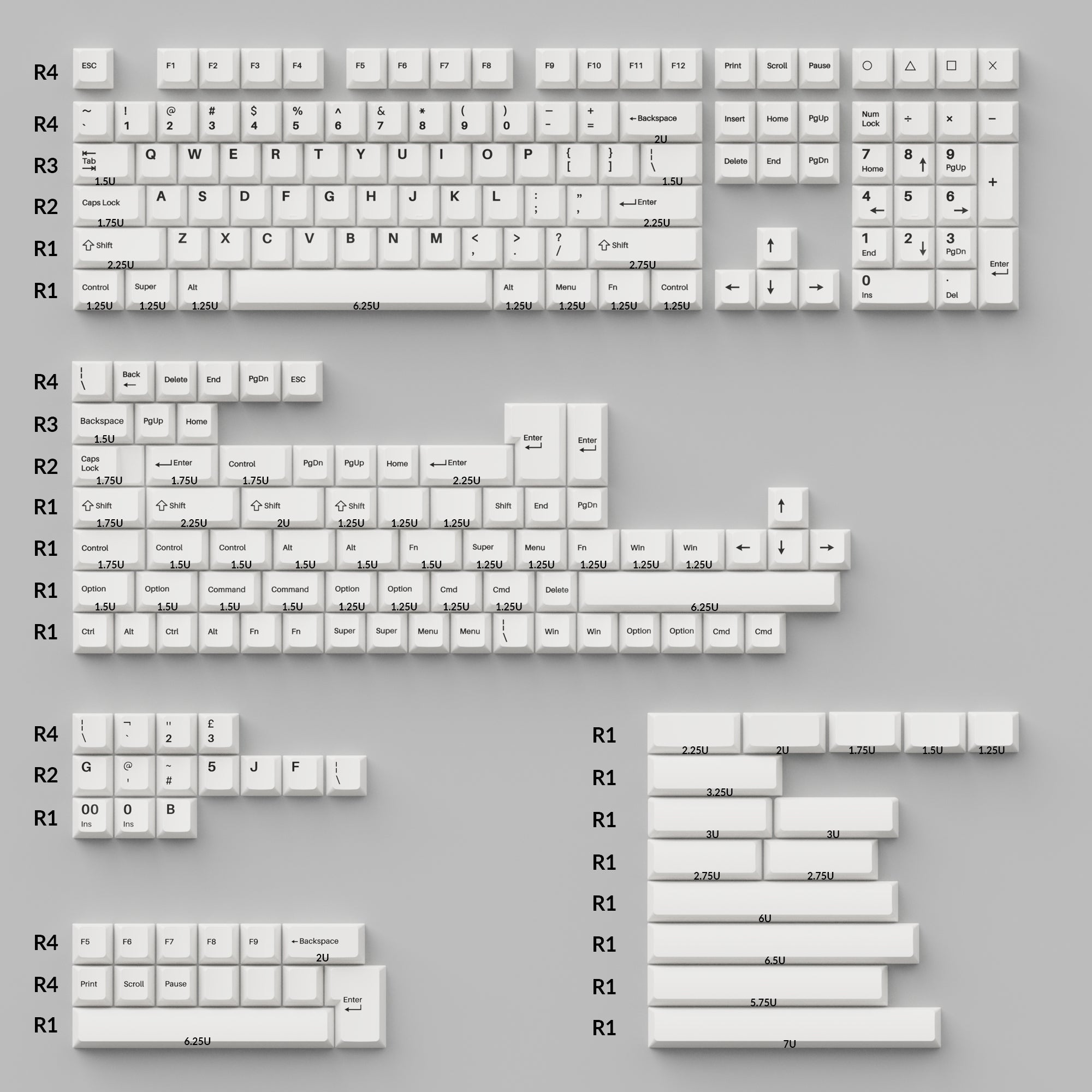 PBT Cherry Profile Keycaps - BoW – Omega Keys